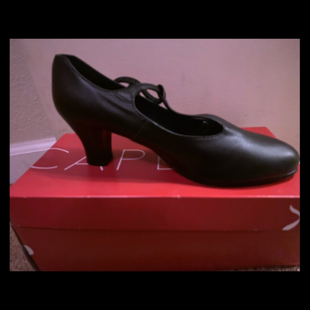 Capezio t-strap footlight dance shoes